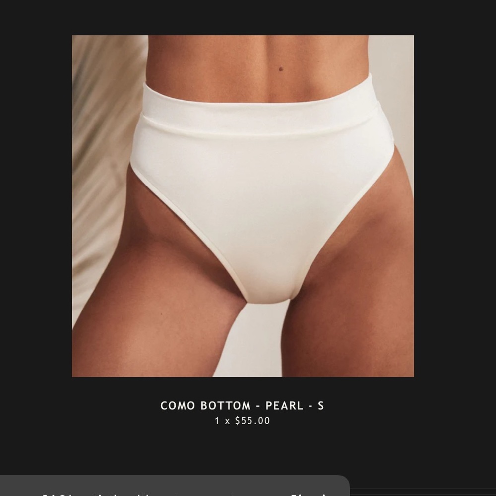 Tan lines. Como bottom in Pearl. Brand new